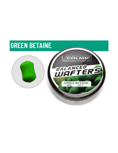 Colmic Balanced Wafters 25 gr Grüne Betain Soft Balancing Floating Baits 